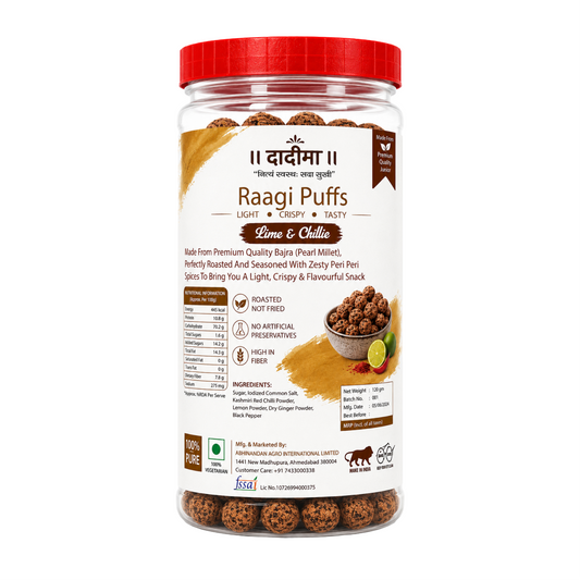Lime & Chilli raagi puff