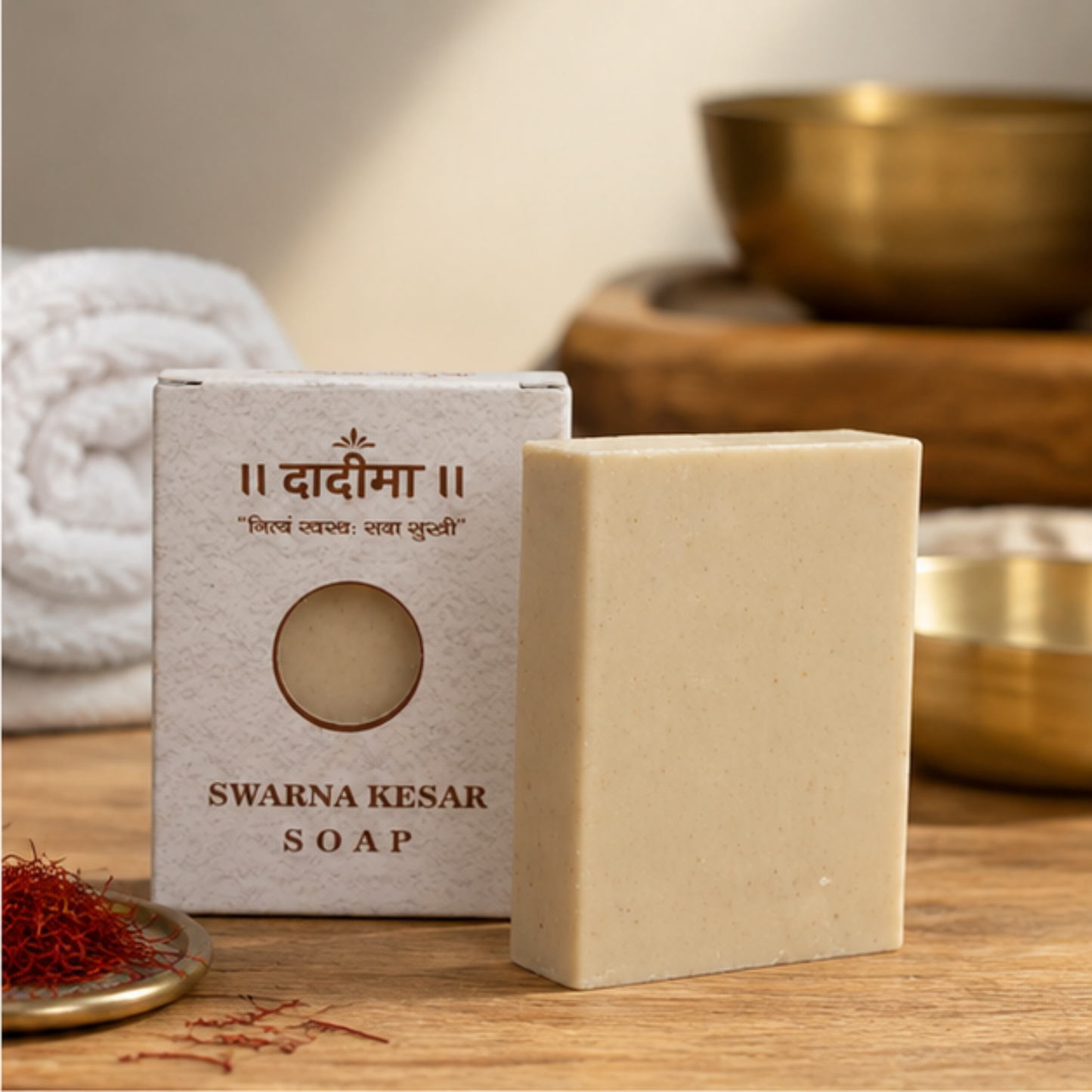 Swarna Kesar Soap – Traditional Herbal Bath Bar