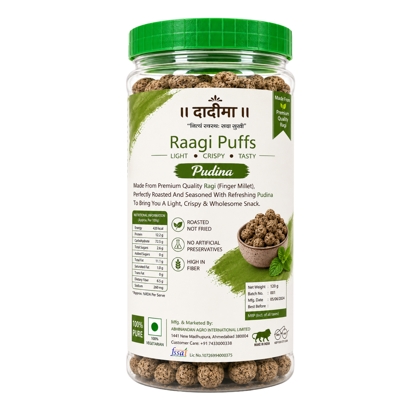 Mint Raagi Puff