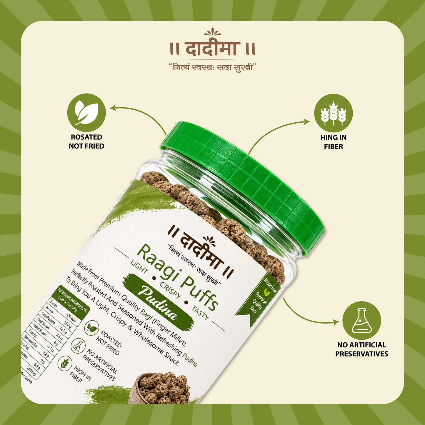 Mint Raagi Puff